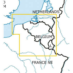 Mapa Belgien VFR ICAO 2025