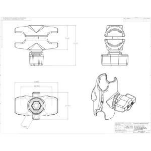 RAM MOUNT Connector 6 cm (B-Ball)