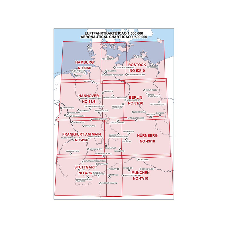 Mapy ICAO VFR 500 Niemcy