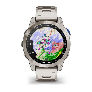 Garmin D2 Mach 1 Pilot Watch, Titanium Band