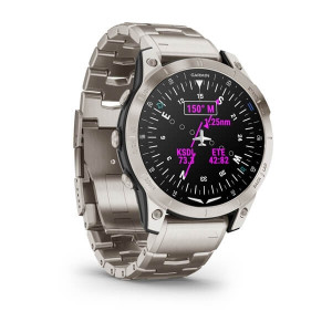 Garmin D2 Mach 1 Pilot Watch, Titanium Band