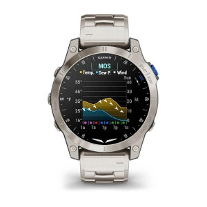 Garmin D2 Mach 1 Pilot Watch, Titanium Band