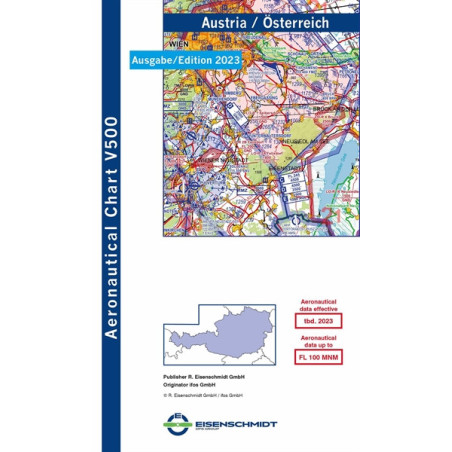 VFR 500 Mapa Austria  2017 - 2018 - 2023