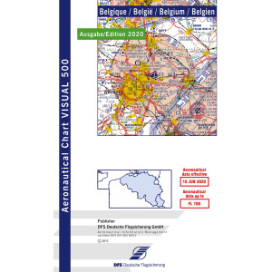 VFR 500 Mapa Belgien