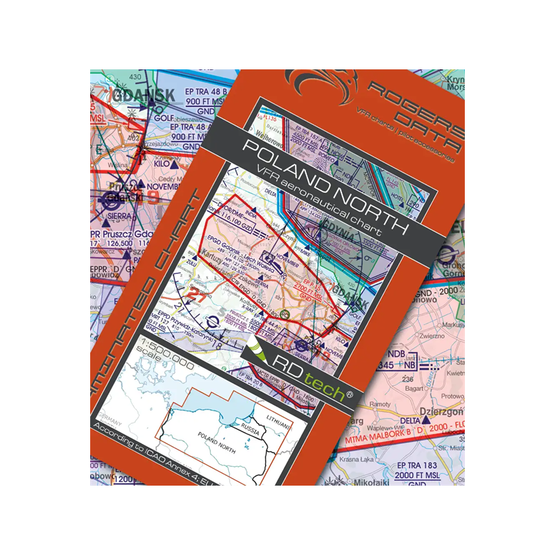 Mapa Lotnicza  Polska Nord VFR 2019