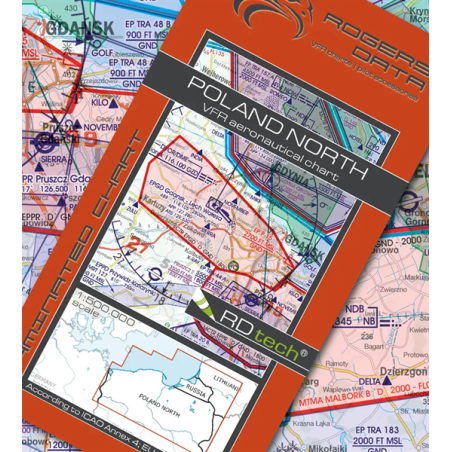 Mapa Lotnicza  Polska Nord VFR 2019