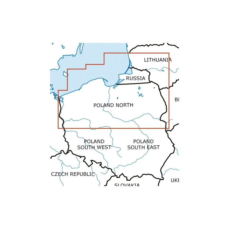 Mapa lotnicza Polska  VFR ROGERS Data