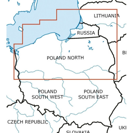 Mapa lotnicza Polska  VFR ROGERS Data