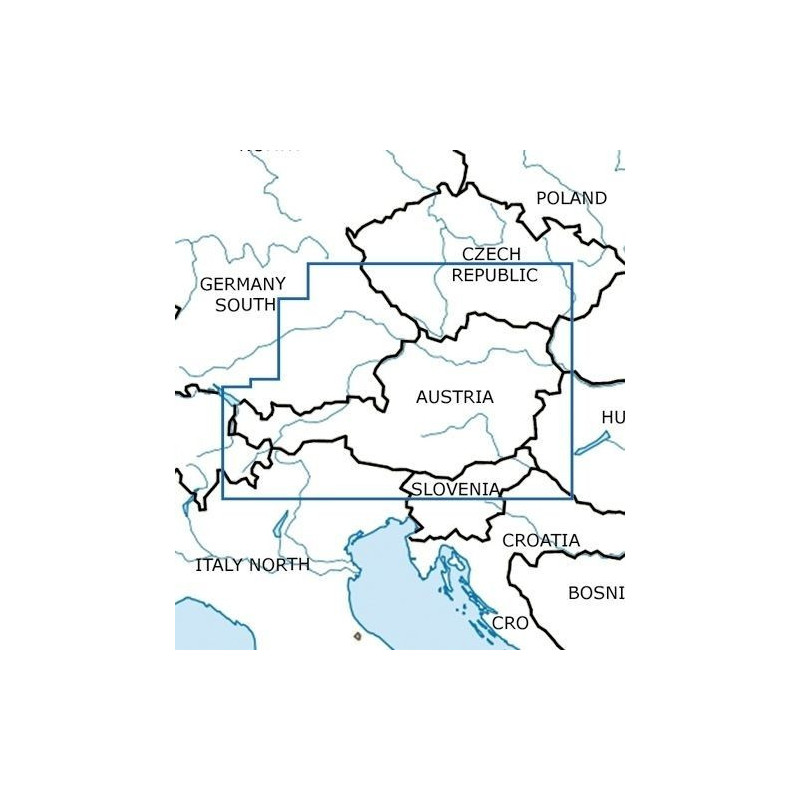 Mapa VFR Rogers Data Austria 2026