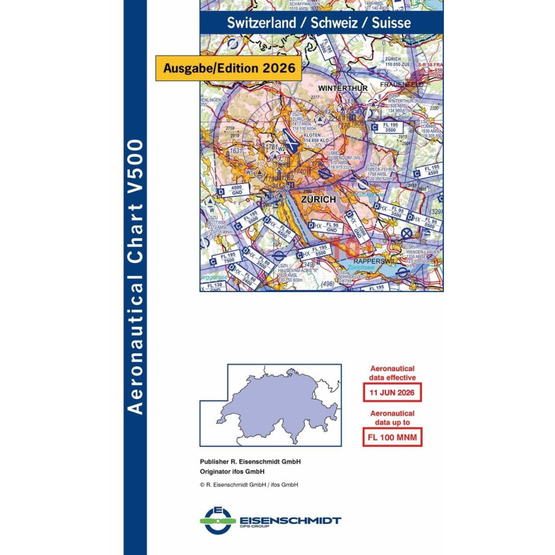 VFR 500 Mapa Szwajcaria 2026